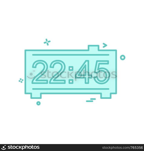 Clock icon design vector