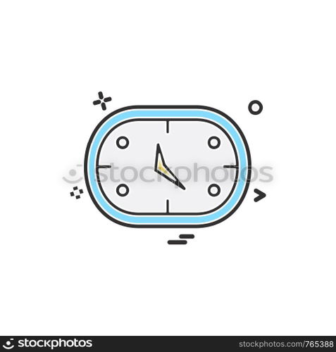 Clock icon design vector