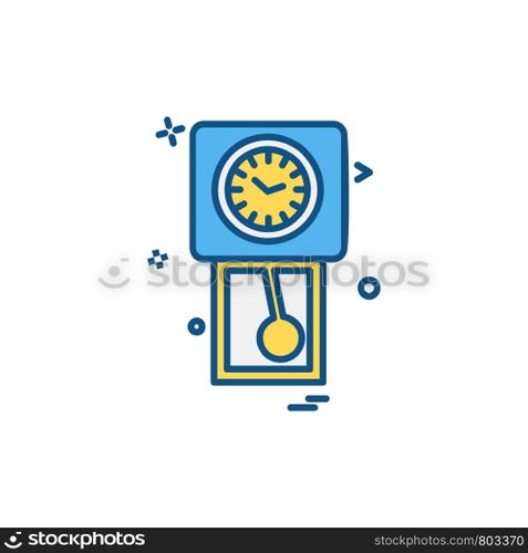 Clock icon design vector