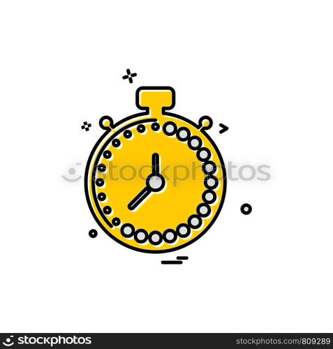 Clock icon design vector 