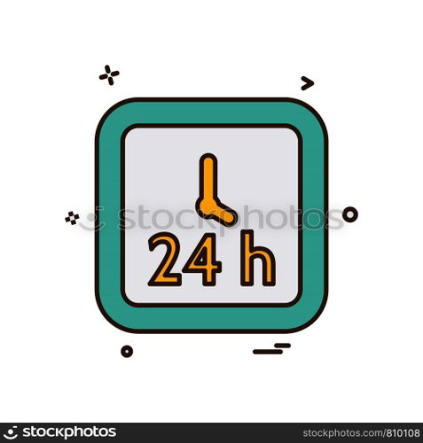Clock icon design vector