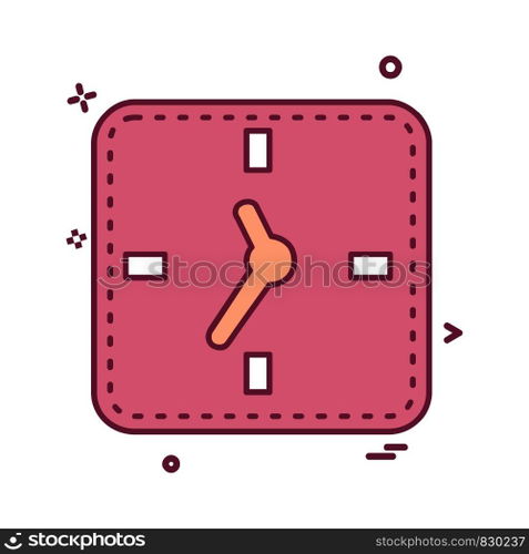 Clock icon design vector