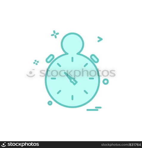 Clock icon design vector