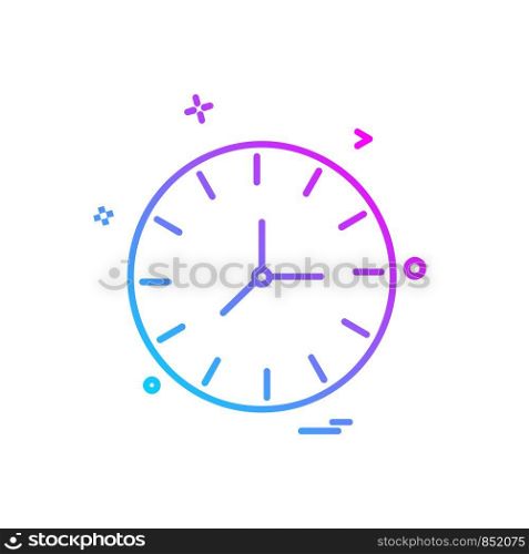 Clock icon design vector