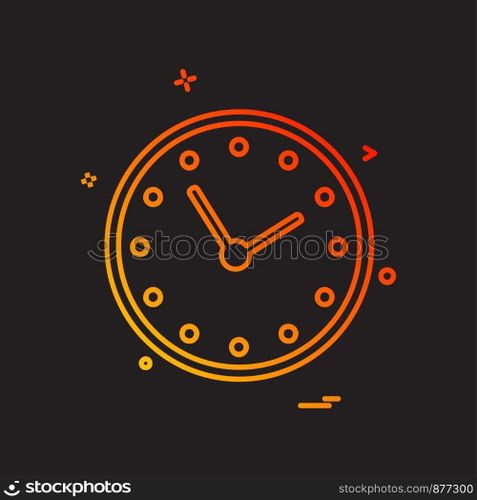 Clock icon design vector
