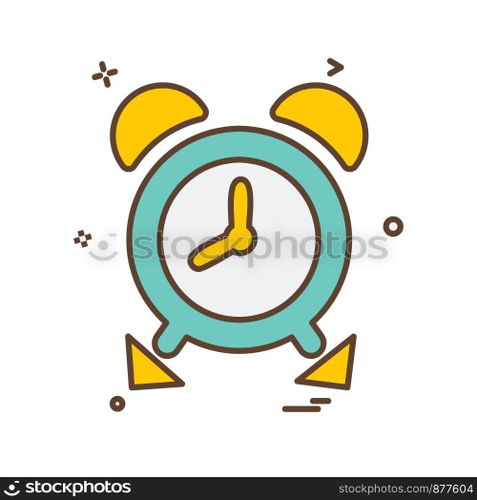 Clock icon design vector