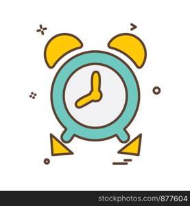 Clock icon design vector