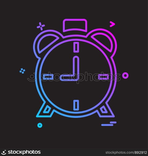 Clock icon design vector