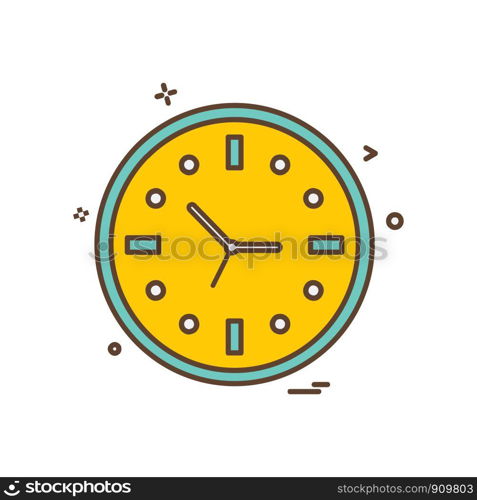 Clock icon design vector