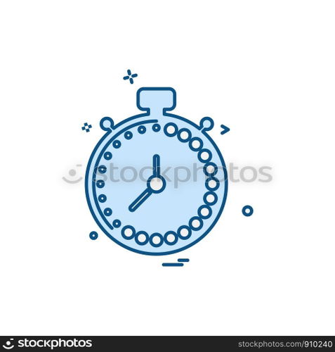 Clock icon design vector