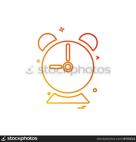 Clock icon design vector