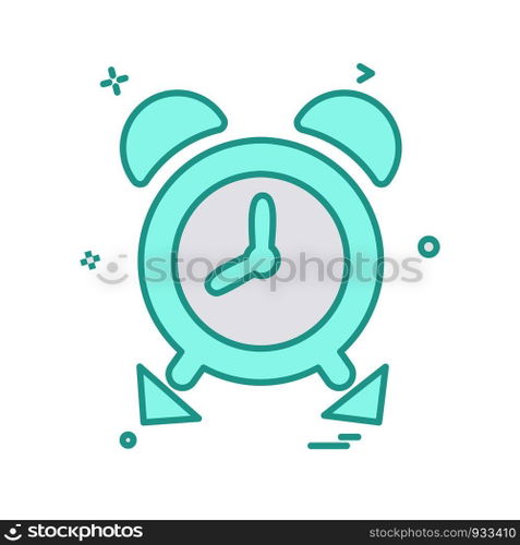Clock icon design vector