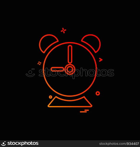 Clock icon design vector