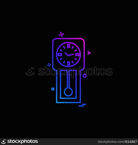 Clock icon design vector