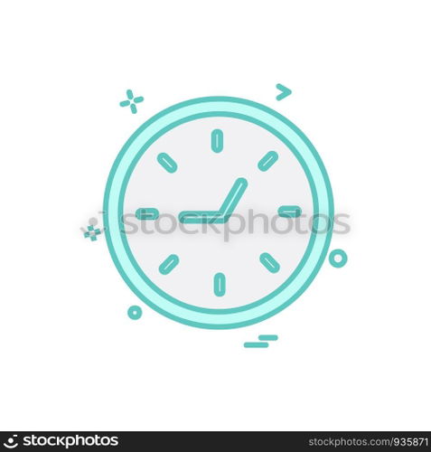 Clock icon design vector
