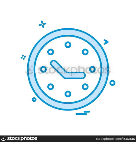 Clock icon design vector 