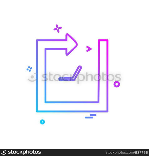 Clock icon design vector