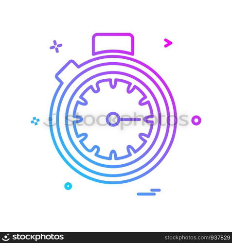 Clock icon design vector