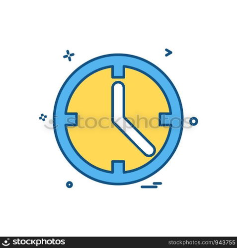 Clock icon design vector