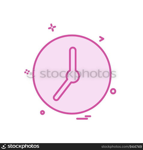 Clock icon design vector