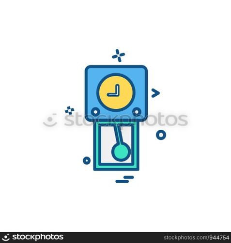 Clock icon design vector