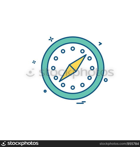 Clock icon design vector
