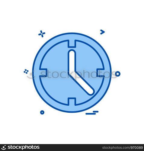 Clock icon design vector