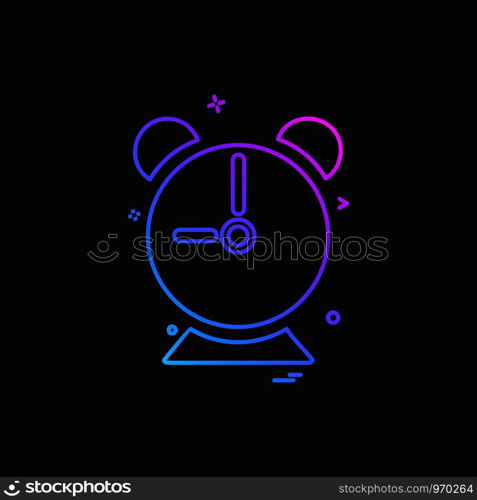 Clock icon design vector