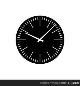 Clock icon in trendy flat design