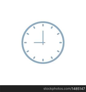 Clock icon isolated on white background. Time icon vector illustration