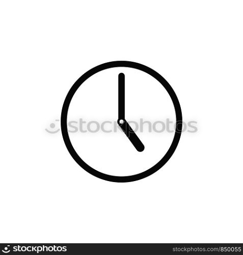 Clock Icon Logo Template Illustration Design. Vector EPS 10.