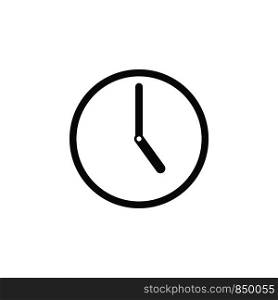 Clock Icon Logo Template Illustration Design. Vector EPS 10.