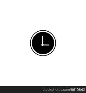 clock icon logo vector design