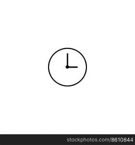 clock icon logo vector design