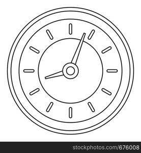 Clock icon. Outline illustration of clock vector icon for web. Clock icon, outline style.