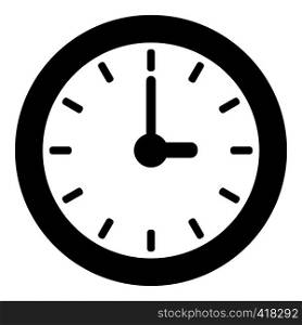 Clock icon. Simple illustration of clock vector icon for web. Clock icon, simple style