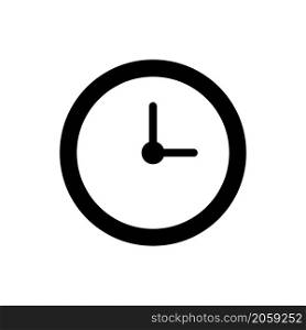clock icon simple vector design