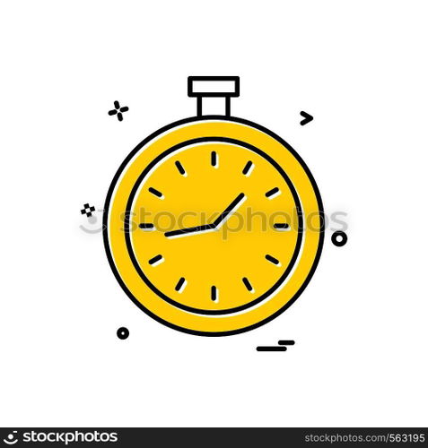 clock icon vector design