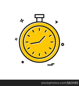clock icon vector design
