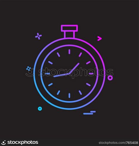 clock icon vector design