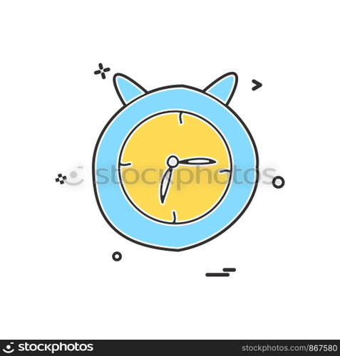 clock icon vector design