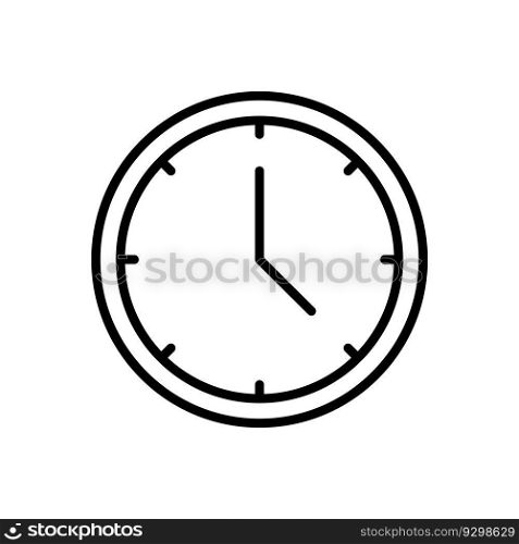 Clock icon vector design templates isolated on white background