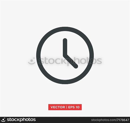 Clock Icon Vector Illustration