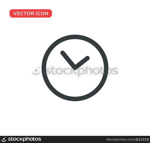 Clock Icon Vector Illustration Design