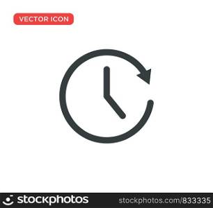 Clock Icon Vector Illustration Design