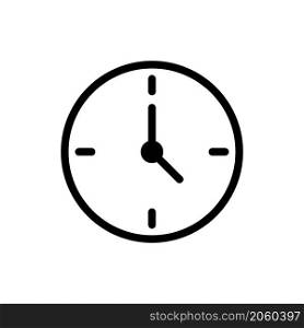 clock icon vector line style