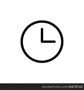 Clock icon vector logo design template flat style illustration