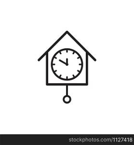 clock icon vector logo template in trendy flat style