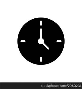 clock icon vector solid style