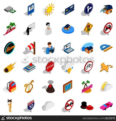 Clock icons set. Isometric style of 36 clock vector icons for web isolated on white background. Clock icons set, isometric style